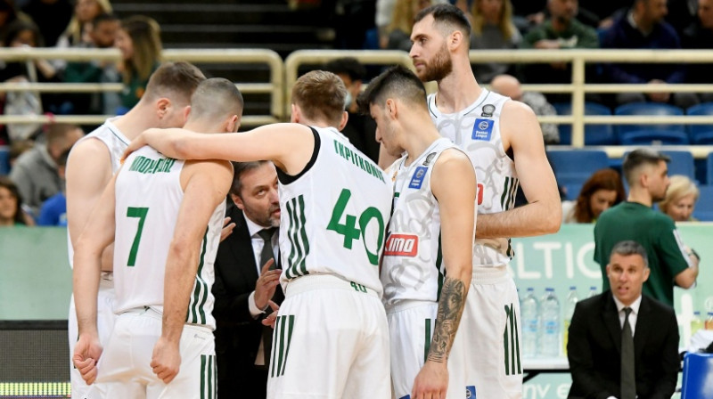 ''Panathinaikos'' basketbolisti. Foto: Vangelis Stolis