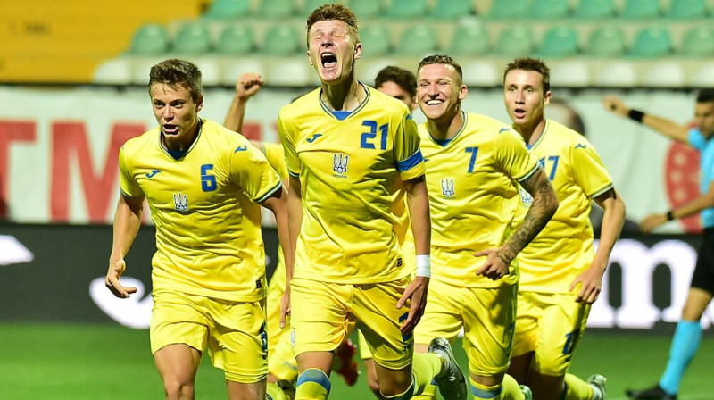 Ukrainas U21 futbolisti. Foto: AFP/Scanpix