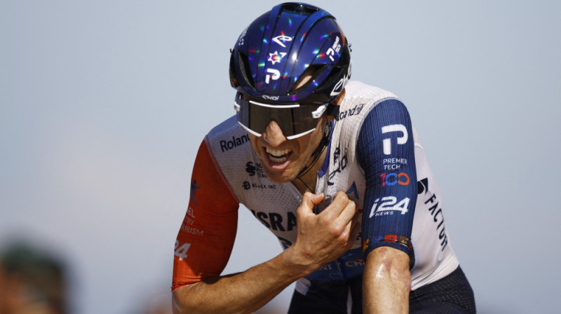 "Tour de France" devītā posma uzvarētājs Maikls Vuds. Foto: Reuters/Scanpix