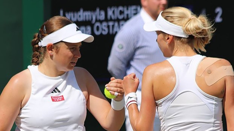 Aļona Ostapenko un Ludmila Kičenoka. Foto: Elisa Alcoba / Elisse Tennis