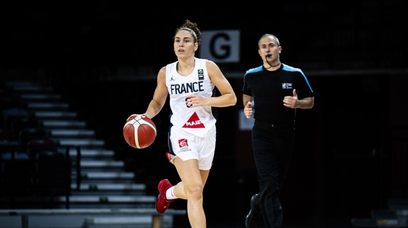 Francijas līdere Karla Leite. Foto: FIBA