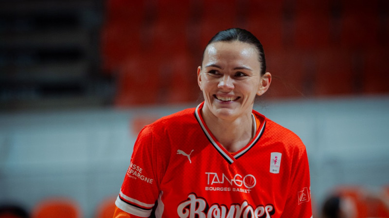 Anete Šteinberga 2024. gada 14. janvārī. Foto: Bourges Basket