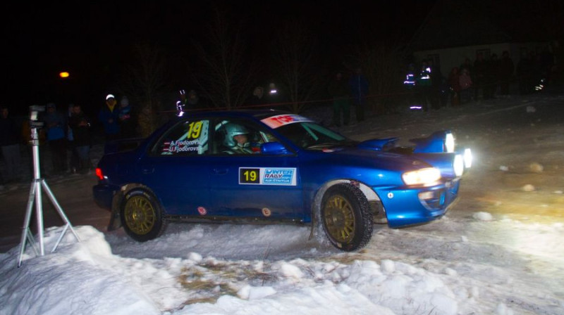 Alvis un Uldis Fjodorovis. Foto: Winter Rally Aukštaitija 2024