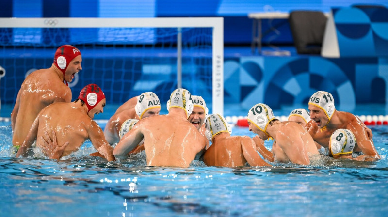 Austrālijas ūdenspolo valstsvienības spēlētāji. Foto: Water Polo Australia