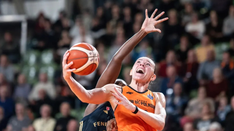 Anete Šteinberga 2024. gada 23. oktobrī. Foto: EuroLeague Women