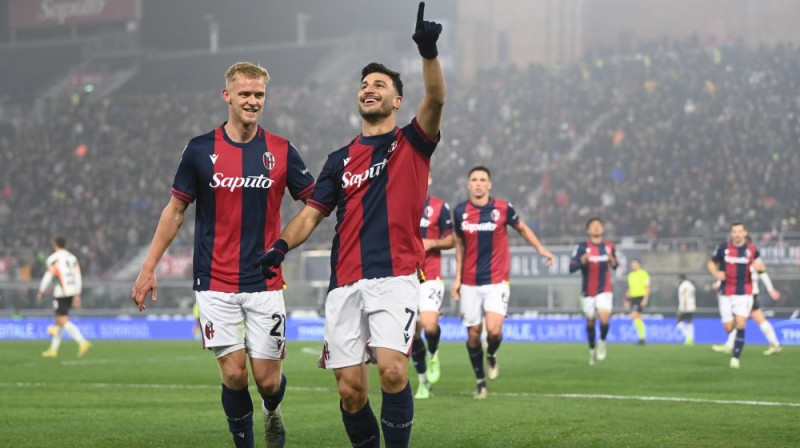 "Bologna" futbolisti Foto: ZP/Scanpix