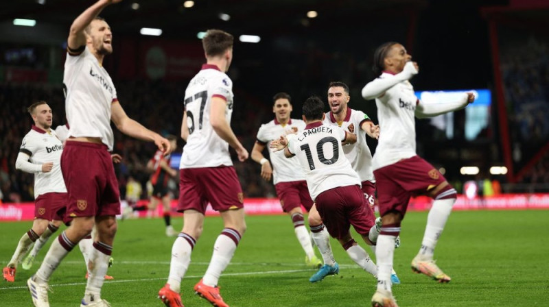 West Ham futbolisti Foto: AFP/Scanpix