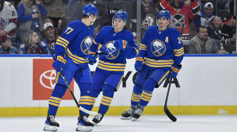 Bufalo "Sabres" hokejisti. Foto: AP/Scanpix