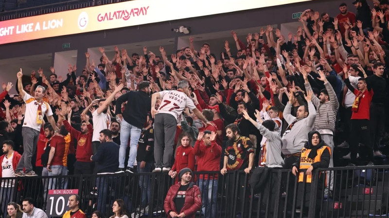 "Galatasaray" fani 2024. gada 18. decembrī. Foto: EuroCup Women