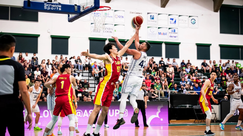 Mirklis no Guamas un Ķīnas izlašu cīņas. Foto: FIBA