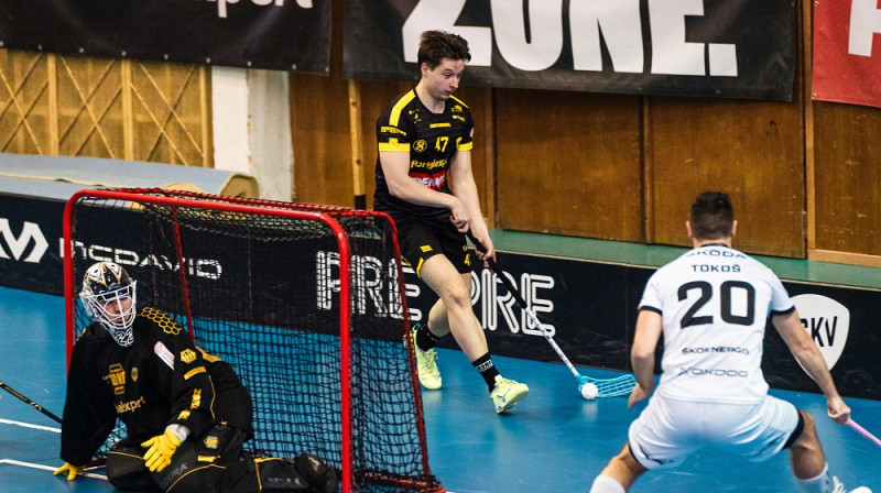 Epizode no spēles starp "Sokol Vinohrady" un "Mlada Boleslav", foto: SKV Florbal