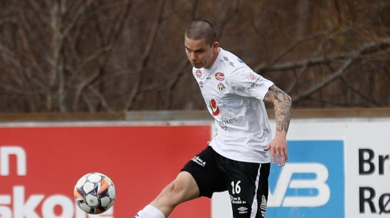 Lūkass Vapne. Foto: Sogndal Fotball