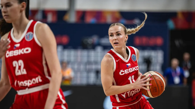 Petra Holešinska 2025. gada 20. jūnijā. Foto: FIBA