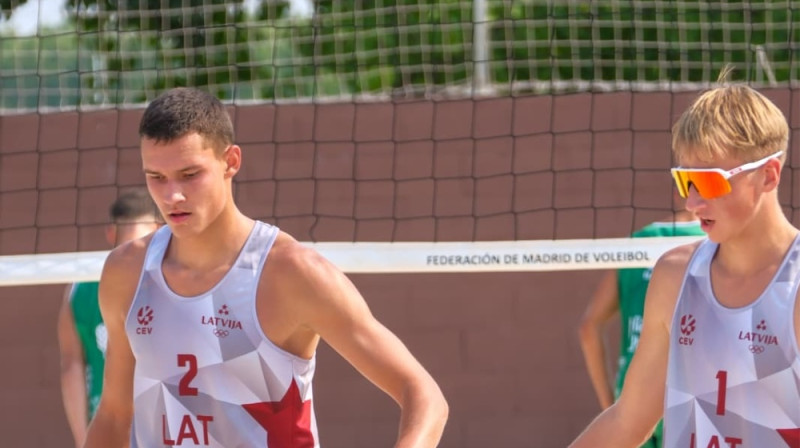 Eduards Dūdens un Ralfs Andrejevs. Foto CEV