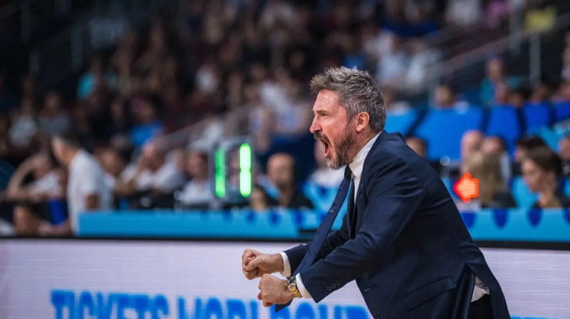 Džanmarko Poceko 2025. gada 7. septembrī. Foto: FIBA