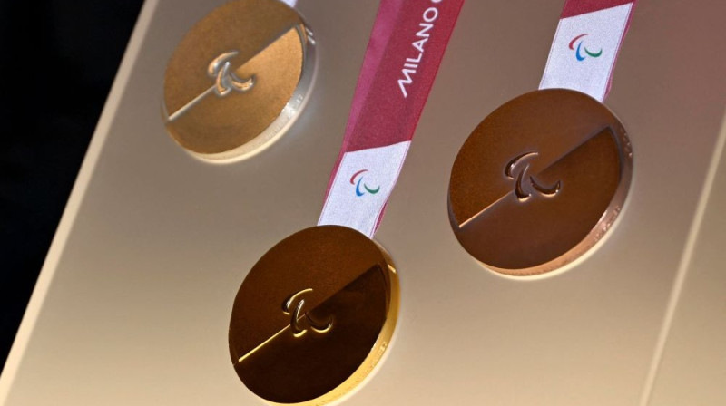 Milānas-Kortīnas paralimpisko spēļu medaļas Foto: AFP/Scanpix