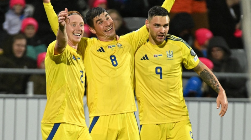Ukrainas futbolisti. Foto: AFP/Scanpix