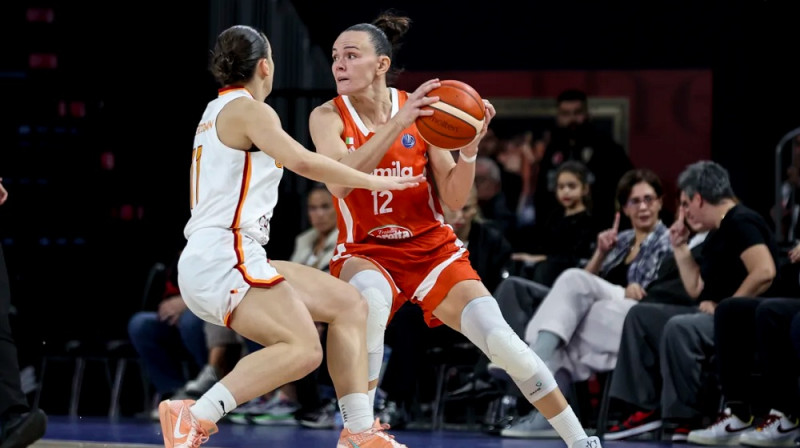 Anete Šteinberga 2025. gada 9. oktobrī. Foto: EuroLeague Women