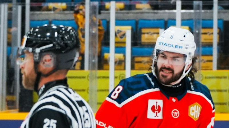 Cīrihes "Lions" uzbrucējs Villijs Rīdi. Foto: ZSC Lions