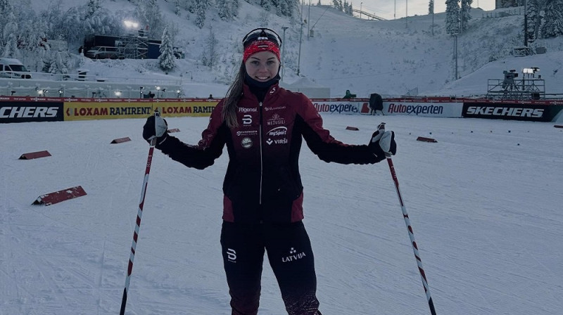 Patrīcija Eiduka. Foto no slēpotājas sociālajiem tīkliem.