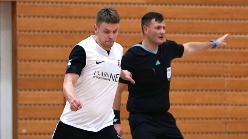 Trīs vārtu autors Krists Krūmiņš. Foto: FC Nikers