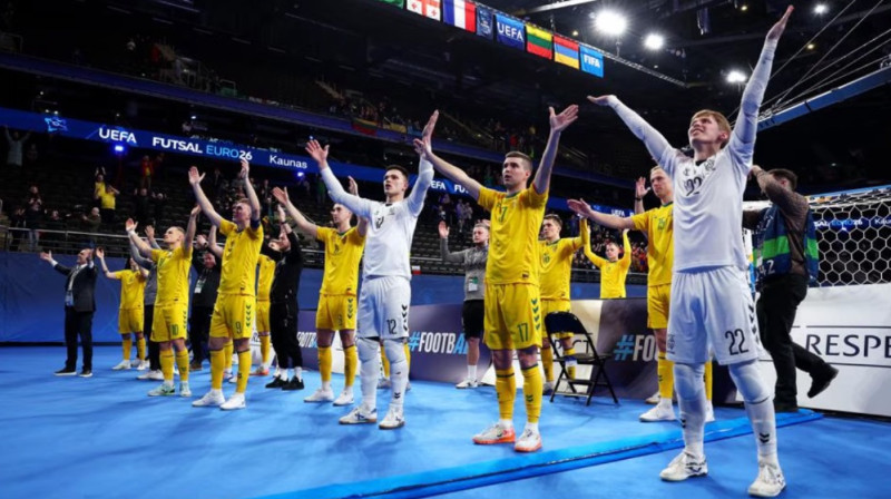 Lietuvas telpu futbola izlase. Foto: UEFA