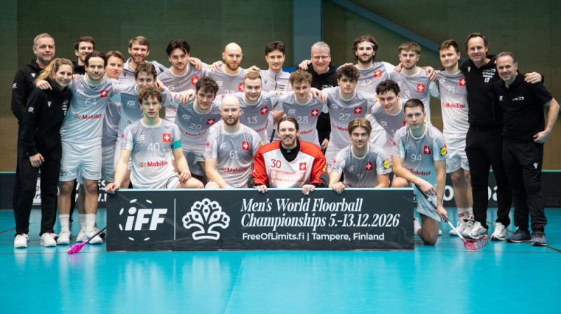Šveices vīriešu izlase kvalificējusies pasaules čempionātam, foto: IFF
