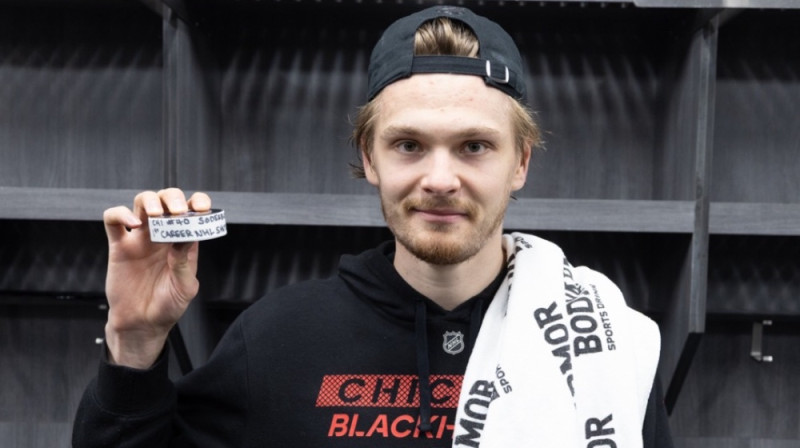 Arvīds Sederblūms. Foto: Chicago Blackhawks