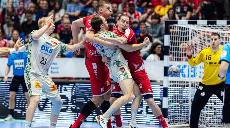 Dainis Krištopāns aizsardzībā. Foto: Alibek Käsler