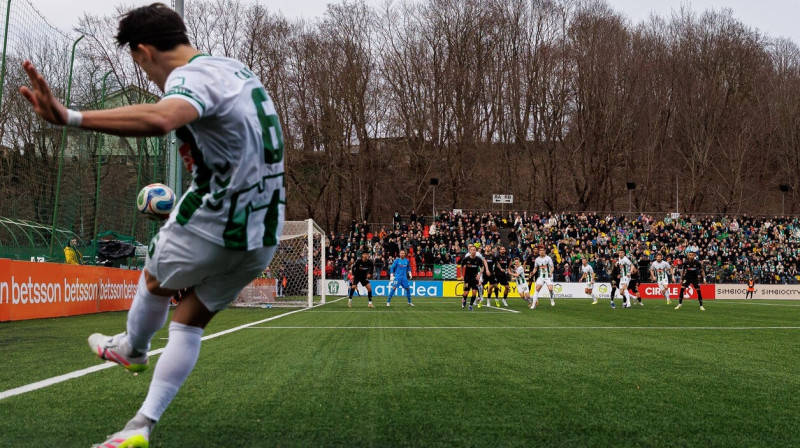 Viļņas un Kauņas "Žalgiru" derbijs [pašreizējā] galvaspilsētā, 2026. gada 5. aprīlis. Foto: FK Žalgiris Vilnius