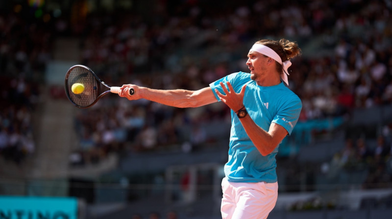 Aleksandrs Zverevs. Foto: Mutua Madrid Open