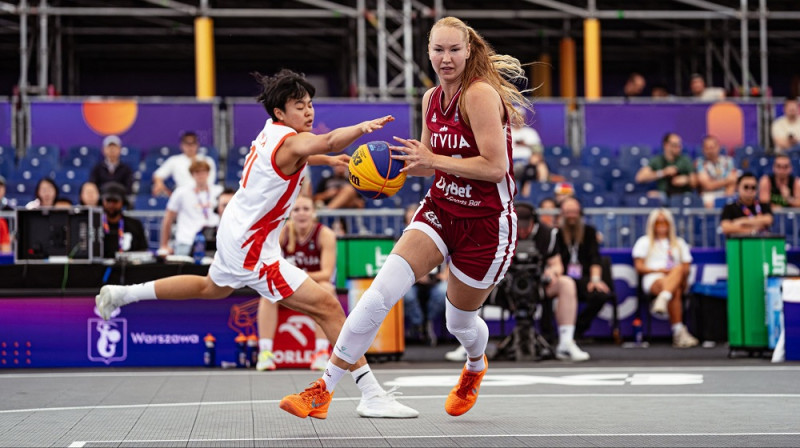 Digna Strautmane 2026. gada 3. jūnijā Varšavā. Foto: FIBA 3x3