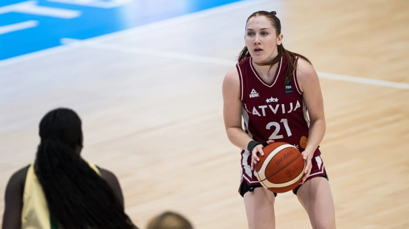 Evelīna Sirsniņa 2026. gada 11. jūlijā. Foto: FIBA