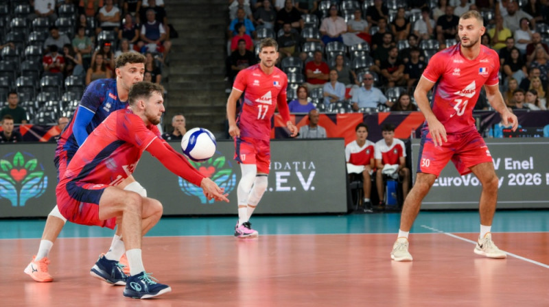 Francijas izlases volejbolisti. Foto: CEV