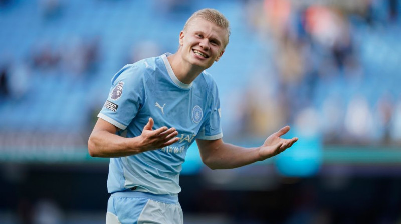 Ērlings Holanns. Foto: AP/Scanpix.