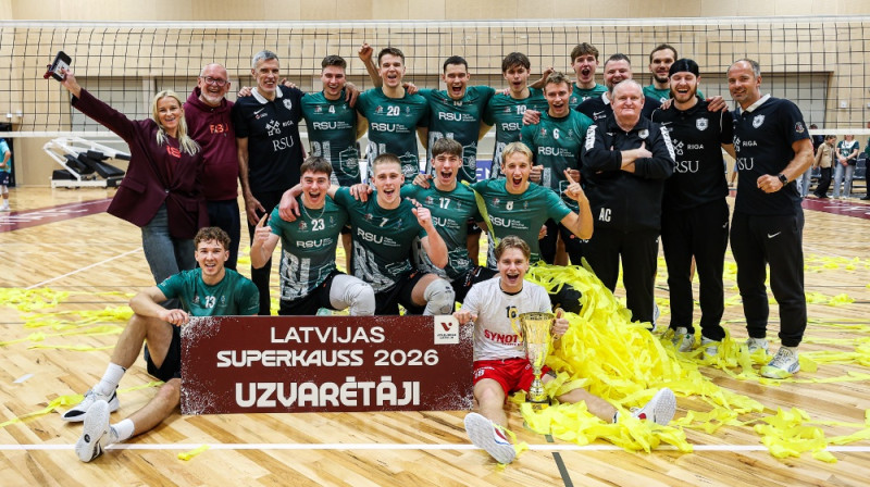Robežsardze/RSU volejbolisti. Foto: Artūrs Stiebriņš, LVF