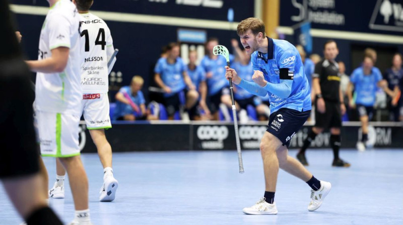 Neviltotas emocijas no "Warberg IC" komandas kapteiņa, foto: Warberg IC