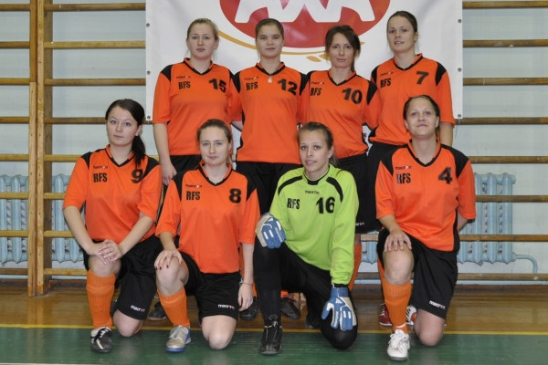 Rīgas sieviešu čempionātā telpu futbolā uzvar "Skonto/RFS"