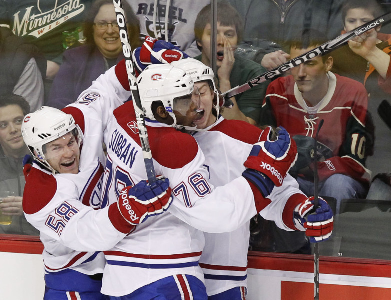 Subanam hat trick, "Canadiens" grauj "Wild"