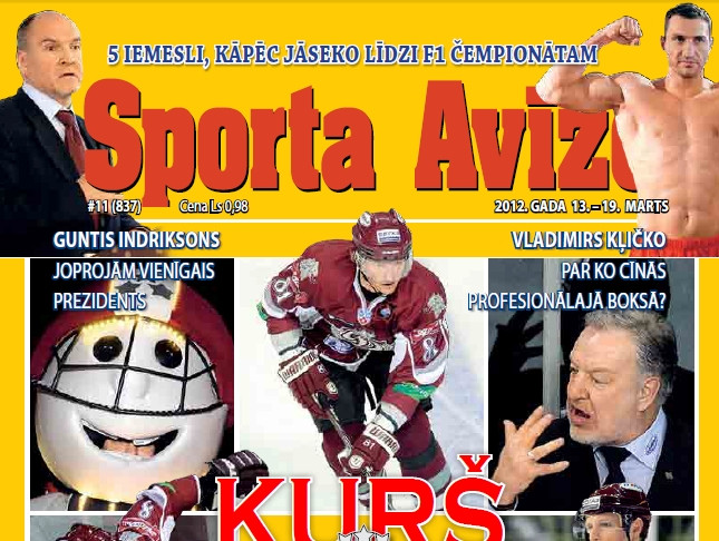 Sporta Avīze. 2012.gada 11.numurs (13.marts - 19.marts)