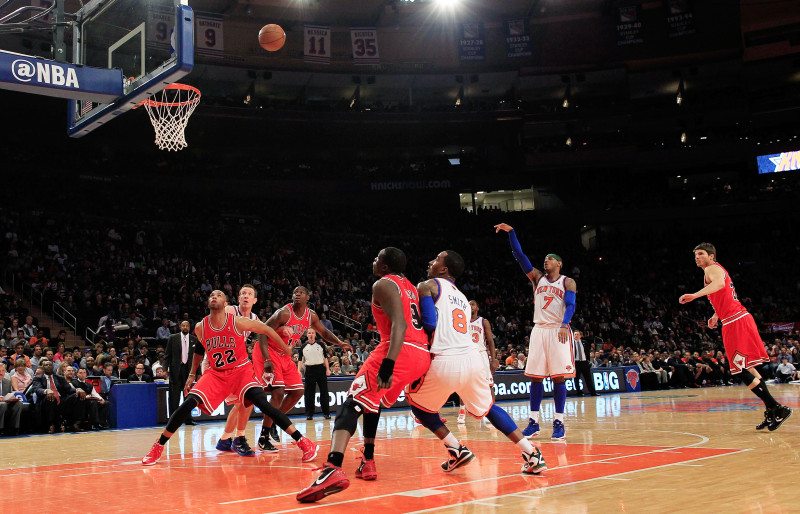 Melo un "Knicks" sagādā Rouzam un "Bulls" vilšanos Ņujorkā