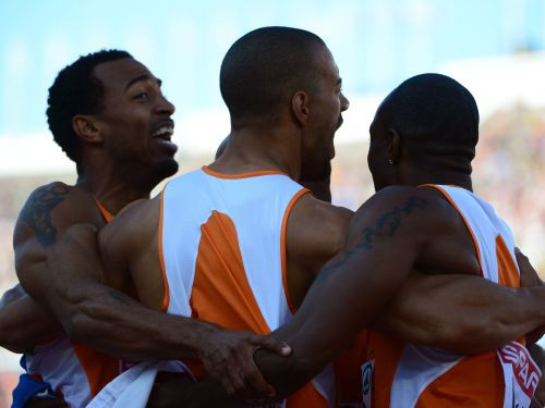 4x100 metros triumfē Nīderlande, 4x400 uzvaru izrauj Beļģija