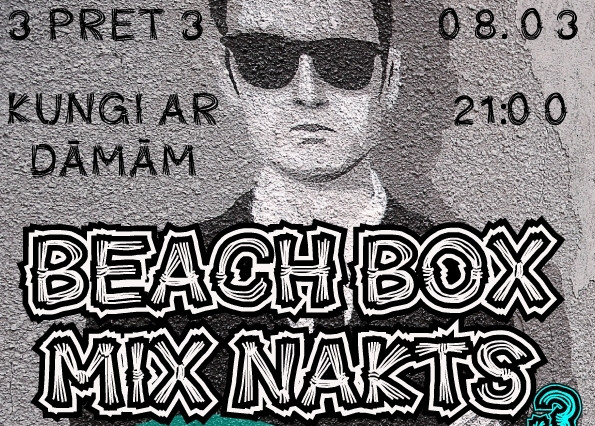 "Beach Box Mix Nakts turnīrs" jau atkal piektdienas vakarā