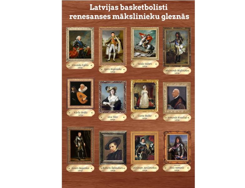 Latvijas basketbolisti renesanses mākslinieku gleznās