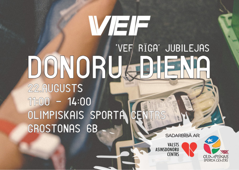 Donordiena VEF pirmās spēles 56.gadadienā