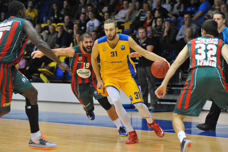 Ventspils" falls with -9 to "Pinar Karsiyaka