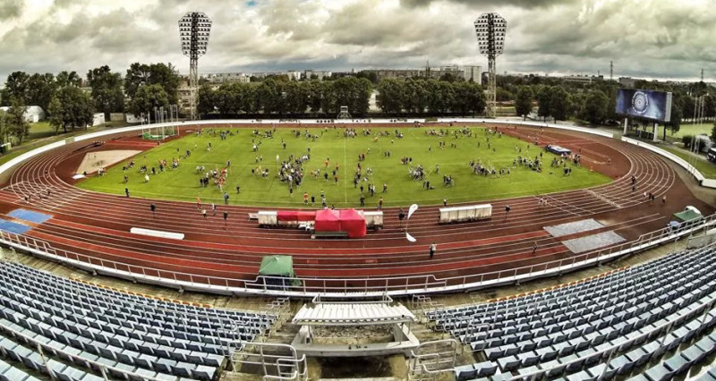 Daugavas stadiona darbība Latvijas skolu jaunatnes dziesmu un deju svētku laikā