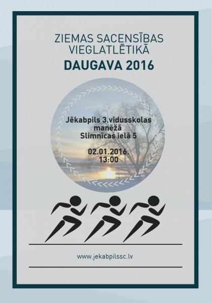 2. janvārī notiks sacensības "Daugava 2016"