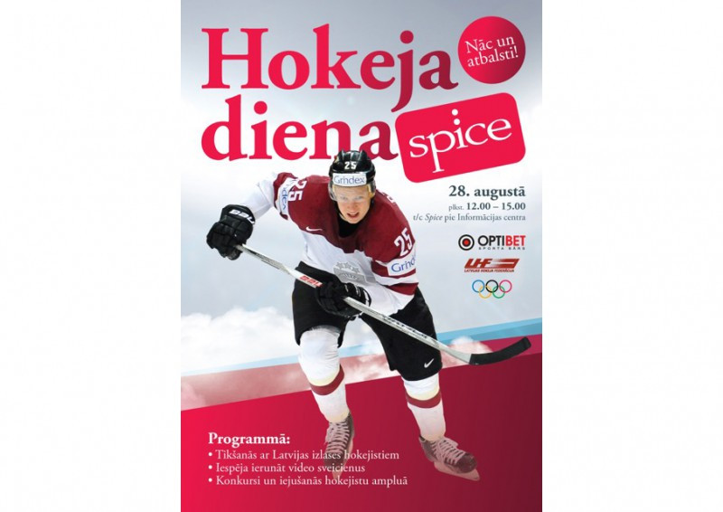 ''Spicē'' notiks Hokeja diena