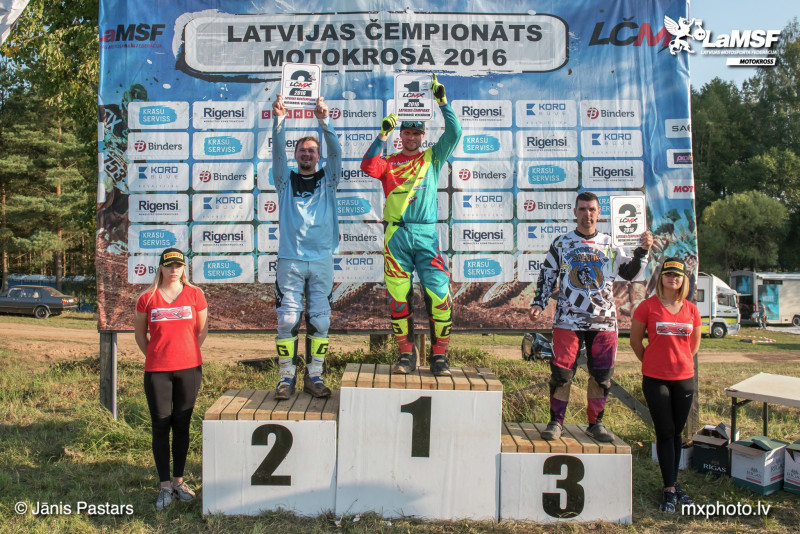 Noskaidroti 2016.gada Latvijas čempioni motokrosā solo klasēm